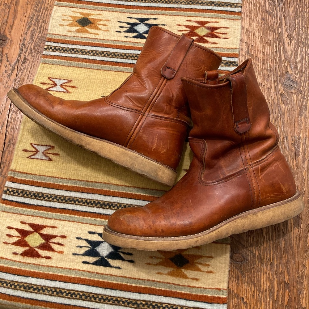 Vintage Red Wing Irish Setter Pecos Pull On Boots size 9